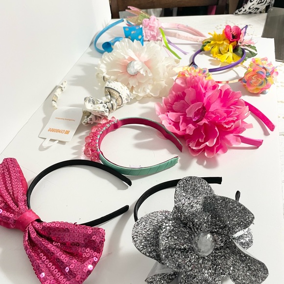 Other - Lot of 10 hair bows..some brand new…what you see is what you get!